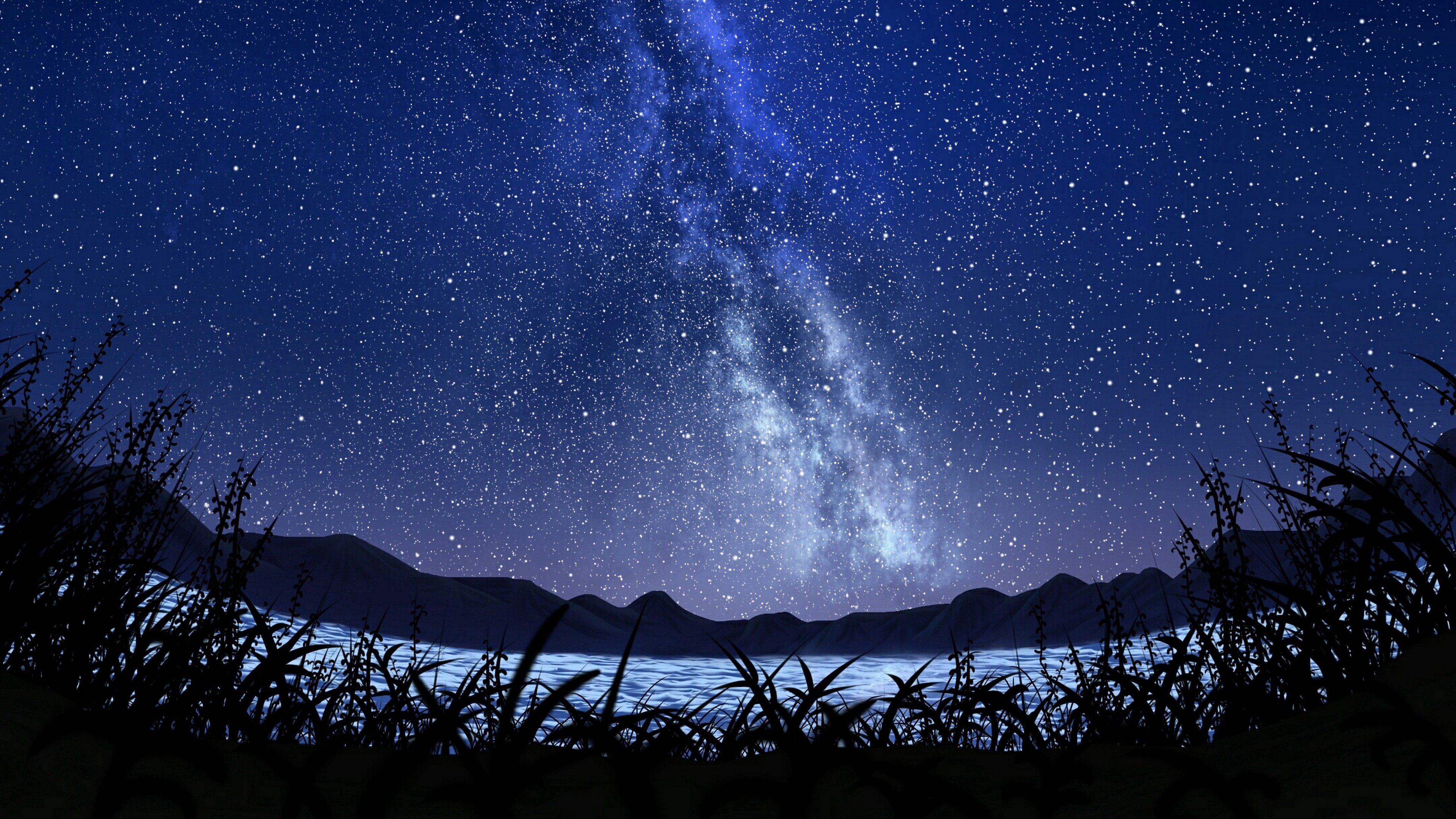 4k Stars Starry Sky Milky Way Wallpaper 3840x2160