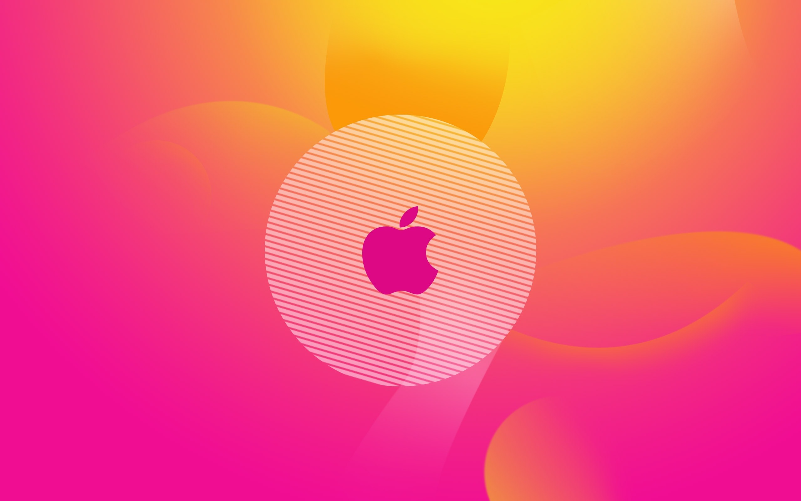 Apple Logo Pink Wallpaper [2560x1600]