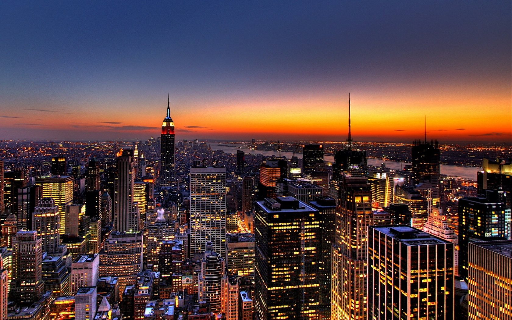 Video wallpaper Above New York City v2 Cities