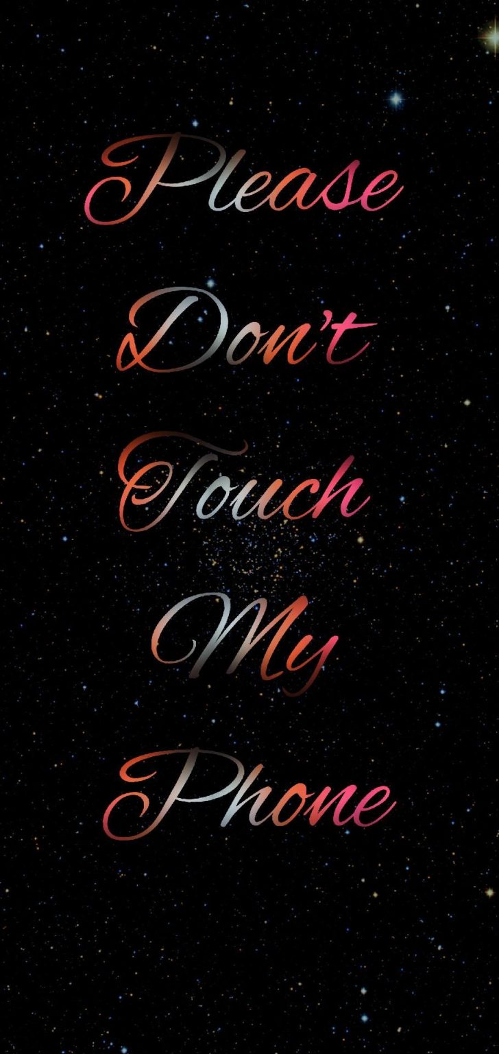 dont touch my phone live wallpaper