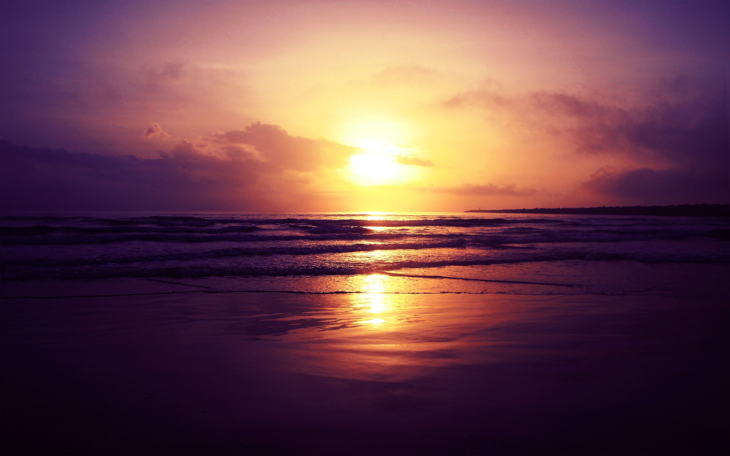 Beach Sunset 2560 X 1600