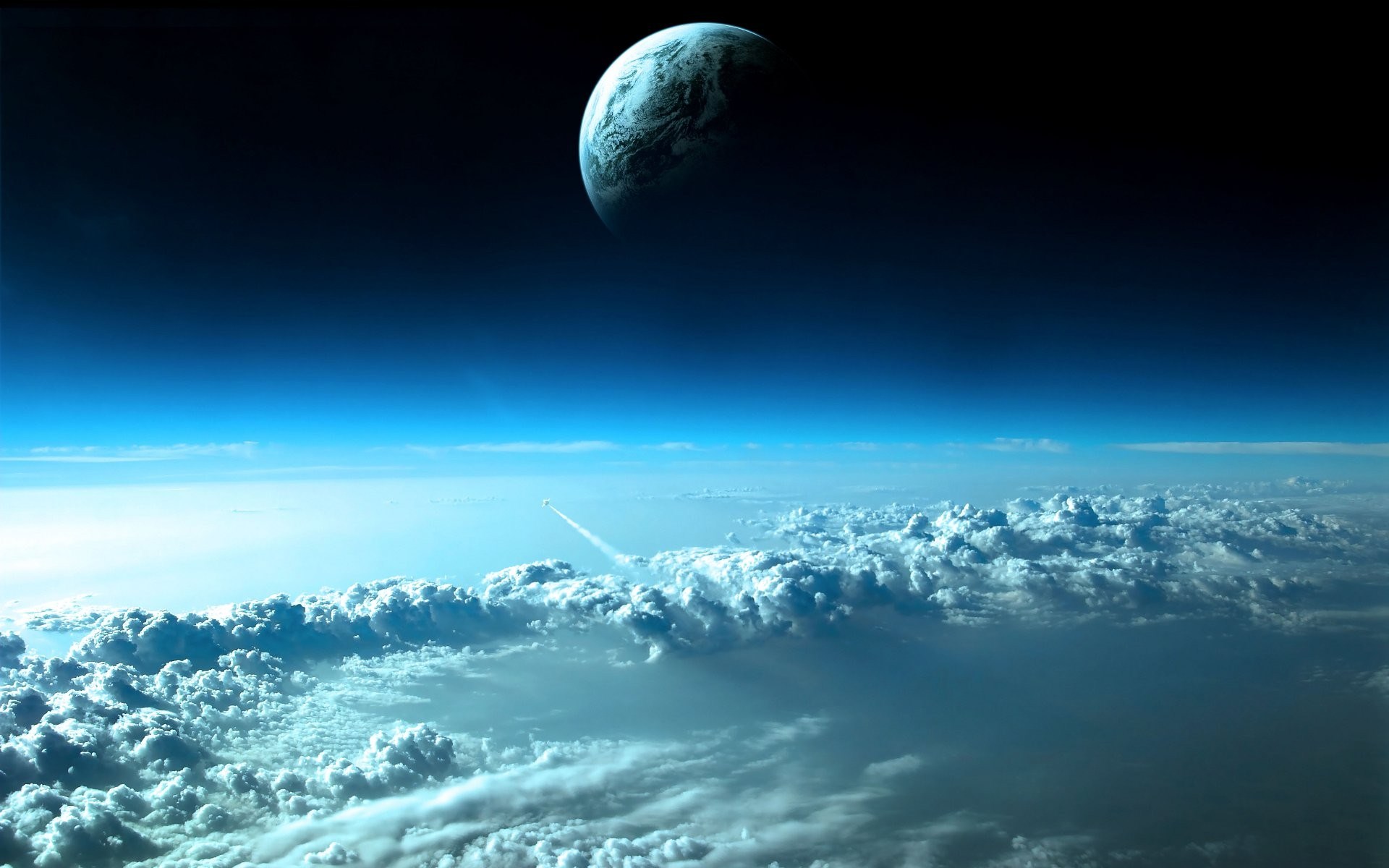 clouds outer space planets earth wallpaper 1920x1200 clouds outer space planets earth