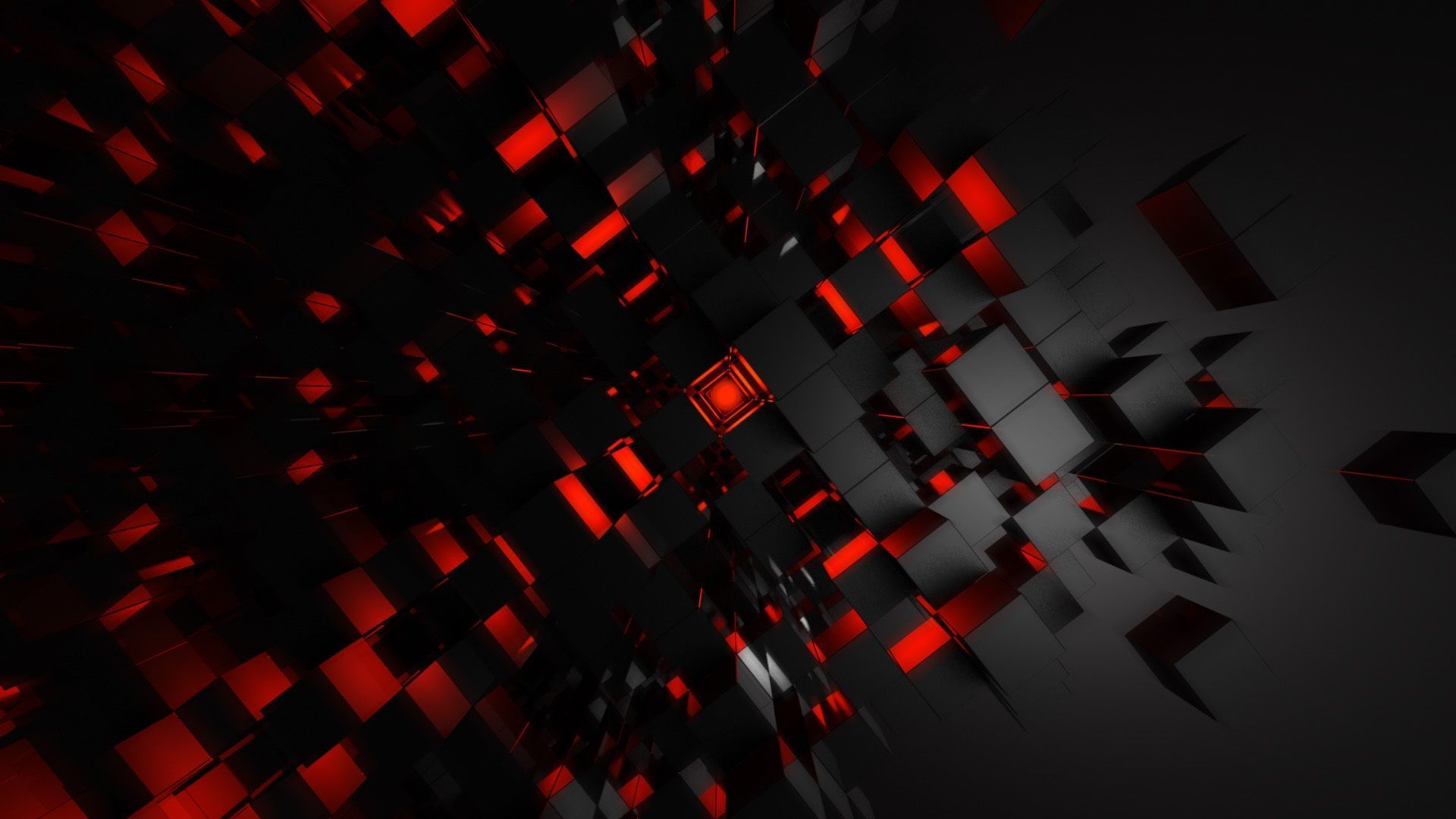 Wallpaper Red and Black Abstract Painting, Background - Download Free Image