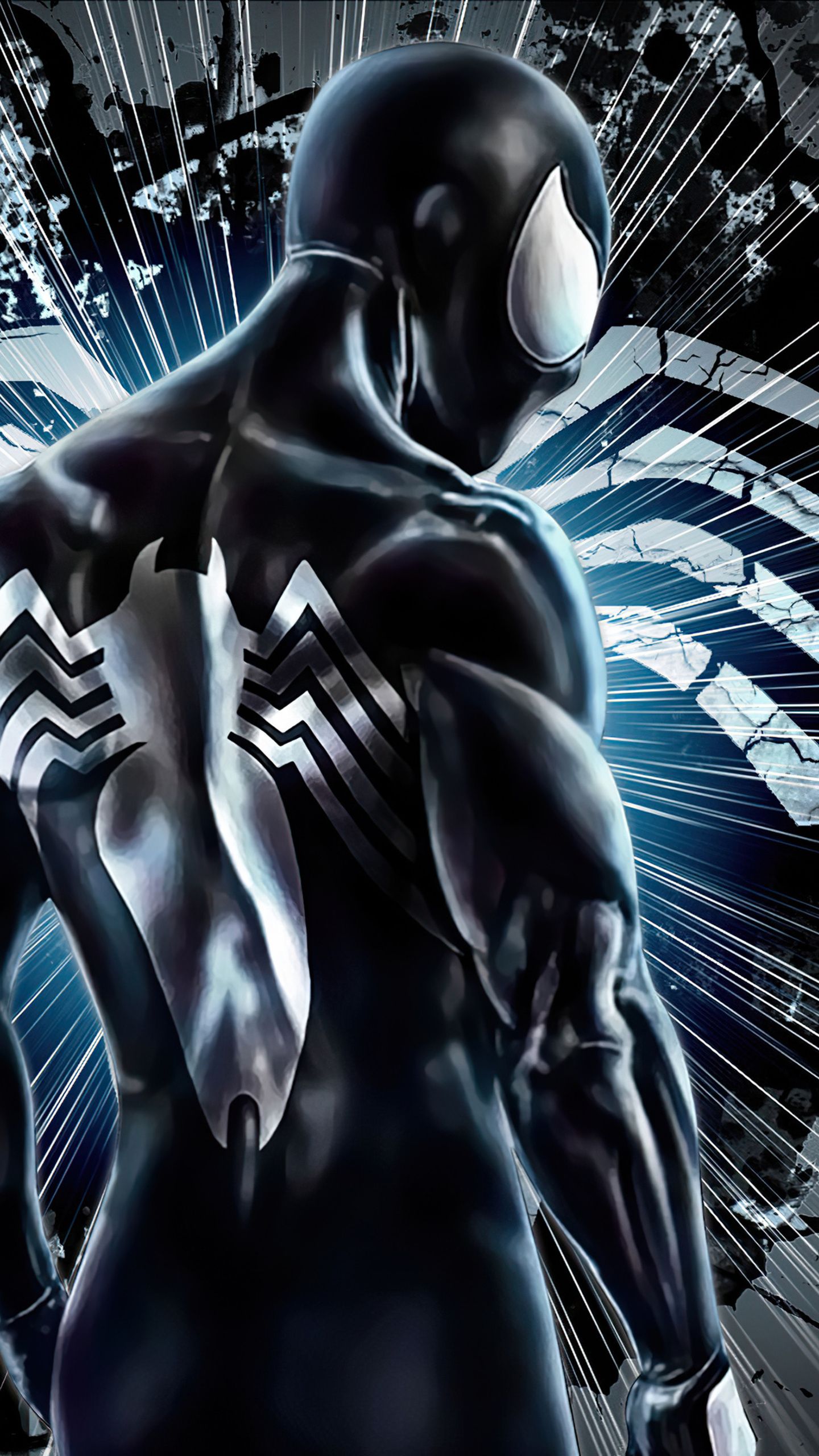 Spider Man with black suit Ultra ID7825 black costume spider man HD phone  wallpaper  Pxfuel