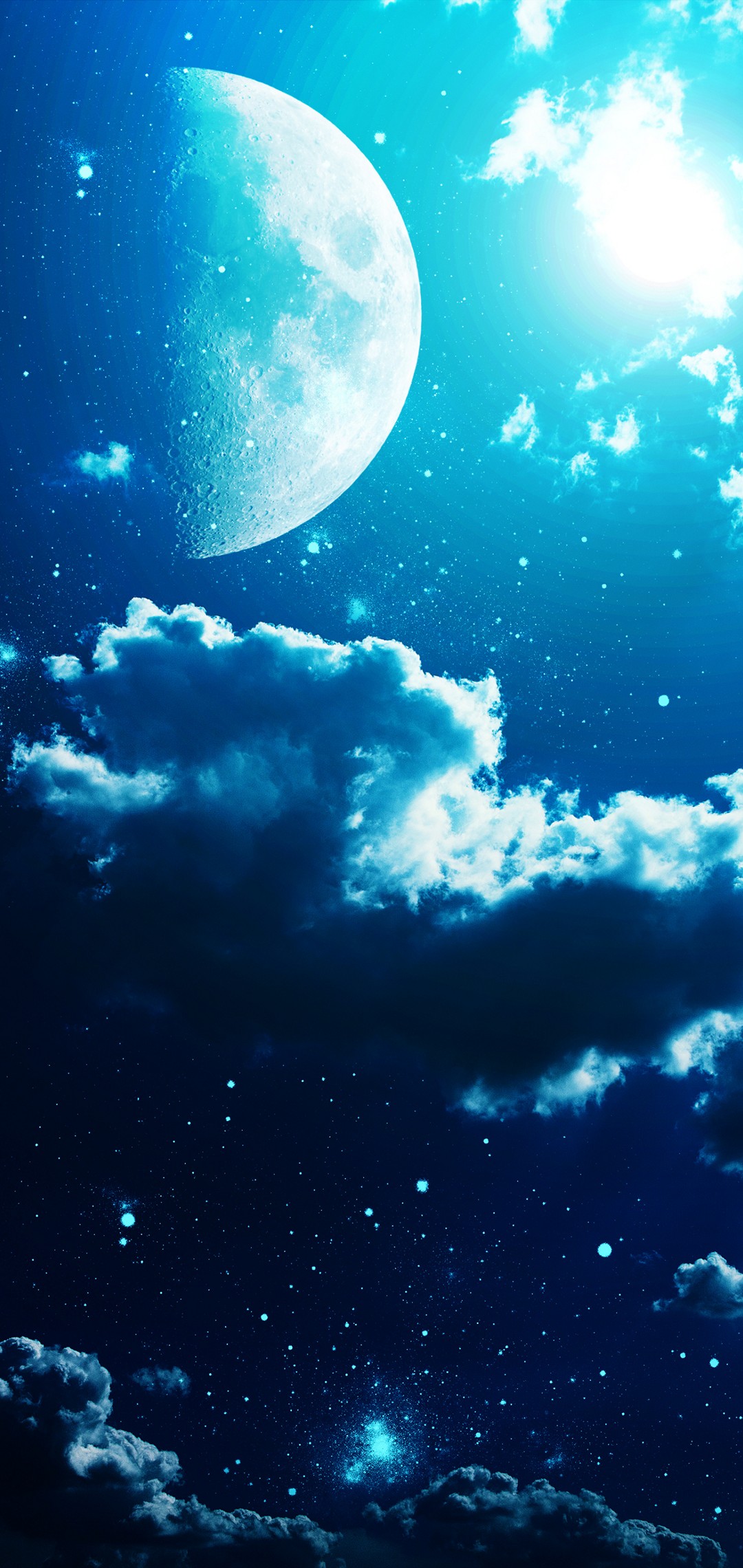 Update 70+ night sky moon and stars wallpaper - in.cdgdbentre