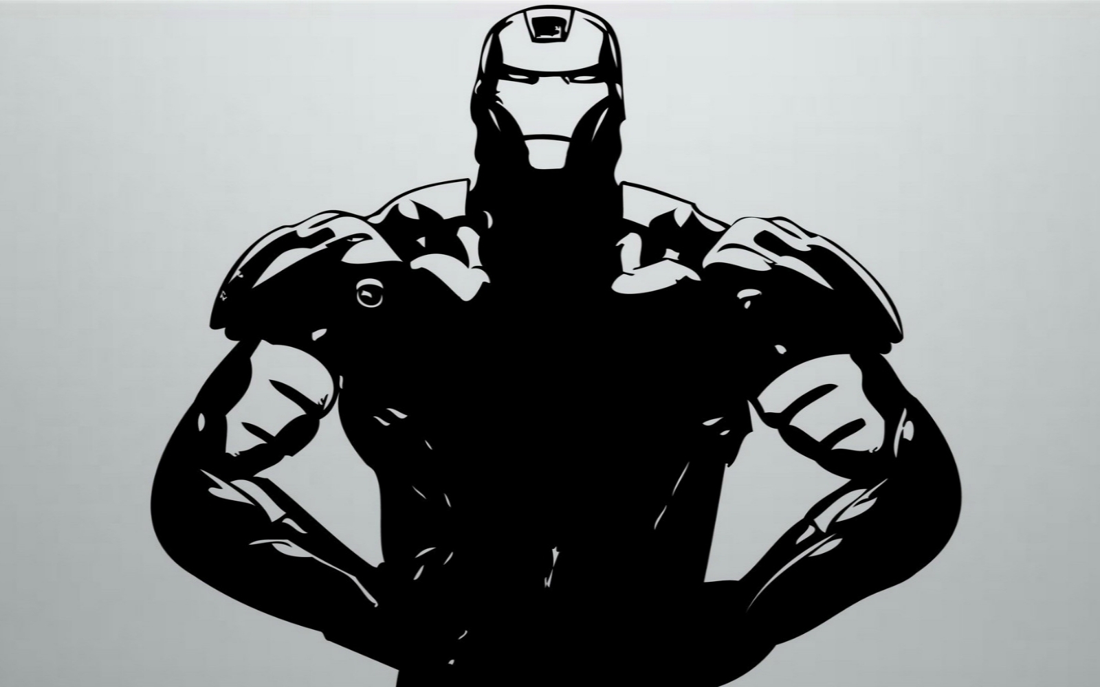 black and white iron man wallpaper