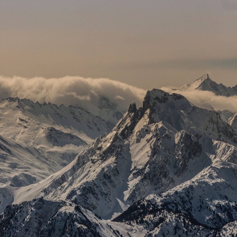 Mountain Peaks Snow Wallpaper - [1024x1024]
