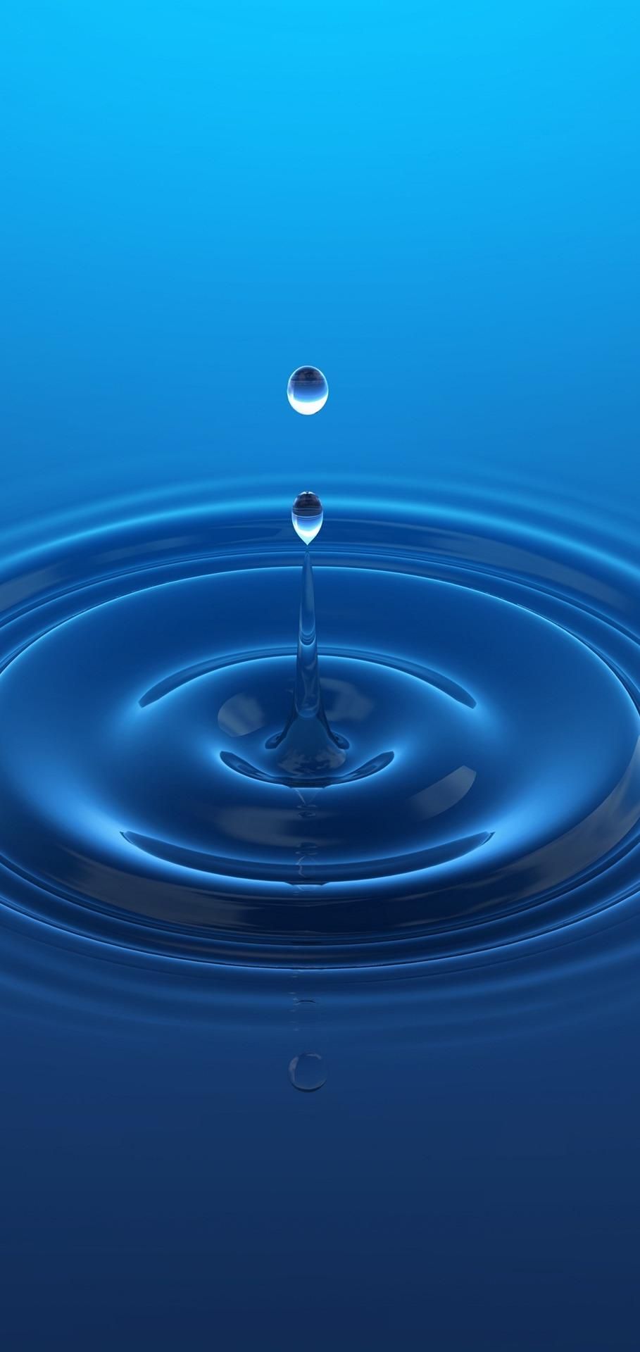 HD wallpaper Water Drop art blue water closeup dark drop of water  drops of water  Wallpaper Flare